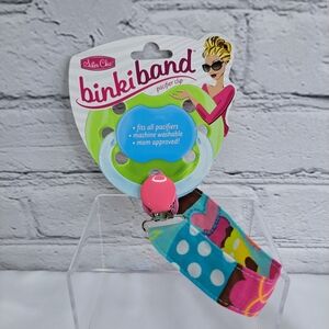 'SISTER CHIC' BINKI-BAND' SWEET TREATS' DESIGNER PACIFIER CLIP FUSCHIA DÌVA